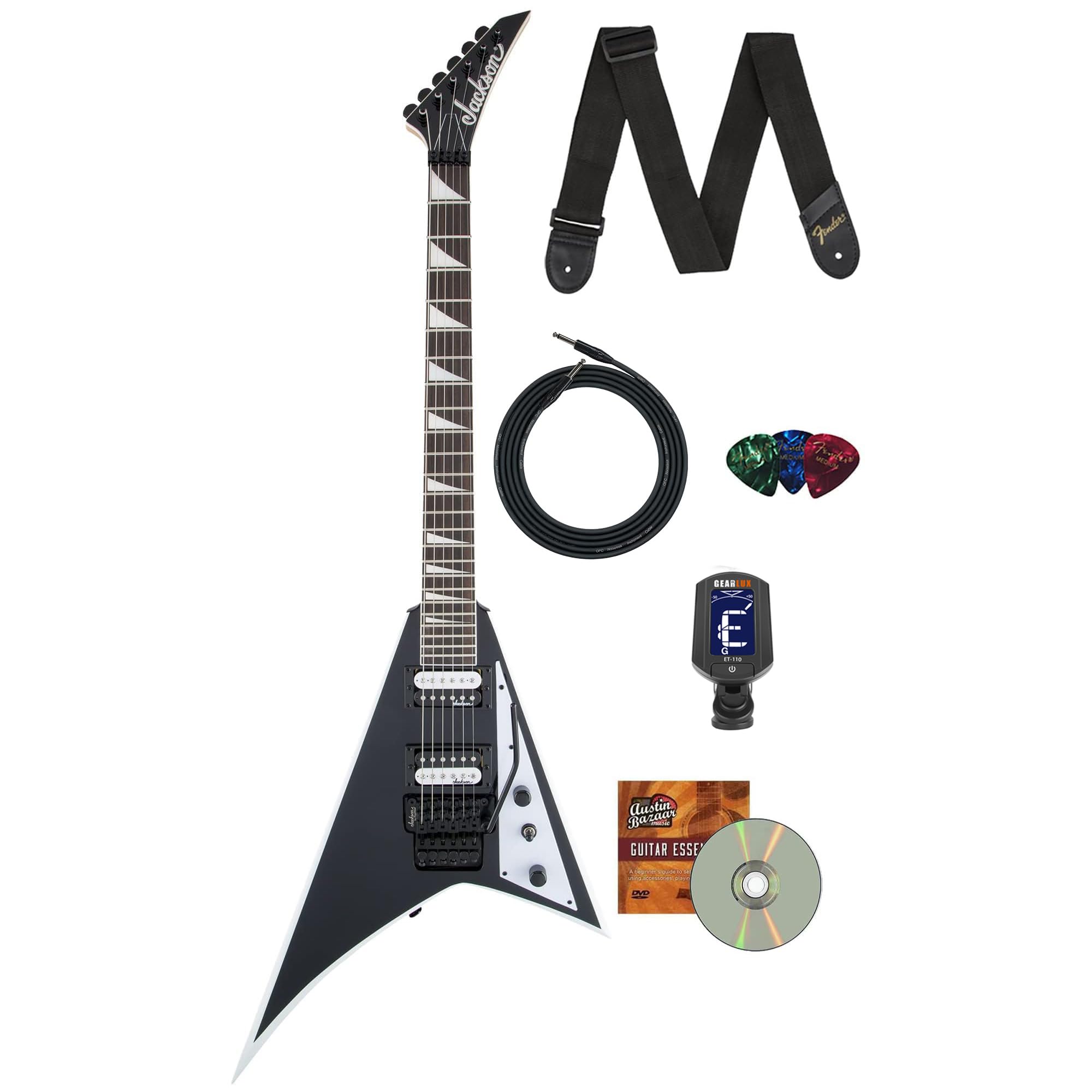 Amazon.com: Jackson JS Series JS32 Rhoads Electric Guitar Black